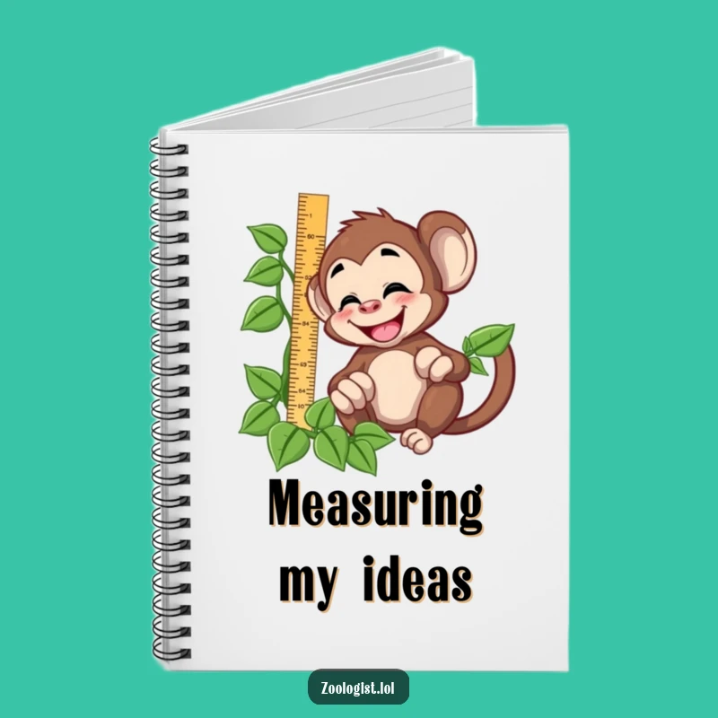 Funny Monkey Measuring Notebook: Record Ideas with Hilarious Jungle Flair