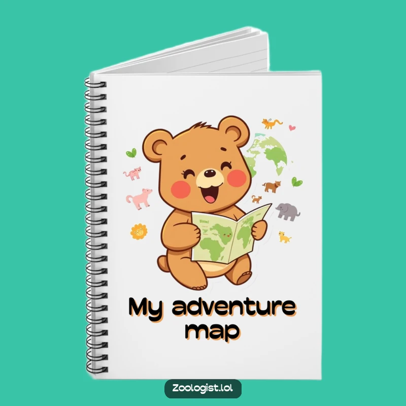 Funny Joyful Bear Notebook: Hilarious Journal for Adventure Plans