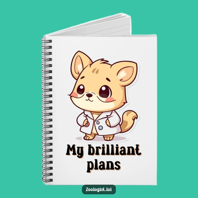 Funny Notebook: Thoughtful Lab Coat Animal - Jot Down Your Smart Ideas!