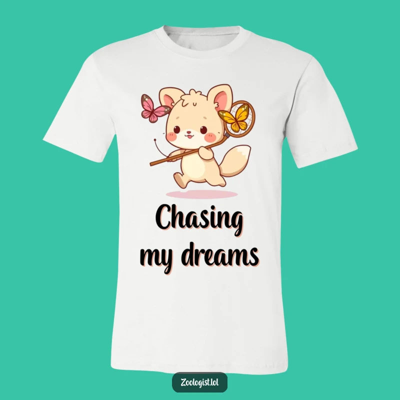 Funny Butterfly Hunter T-Shirt: Cute Animal Fun Tee, Perfect Funny Gift