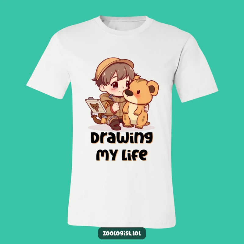 Funny Animal Field Guide Sketch Tee - Artist's Hobby Shirt, Great Gift