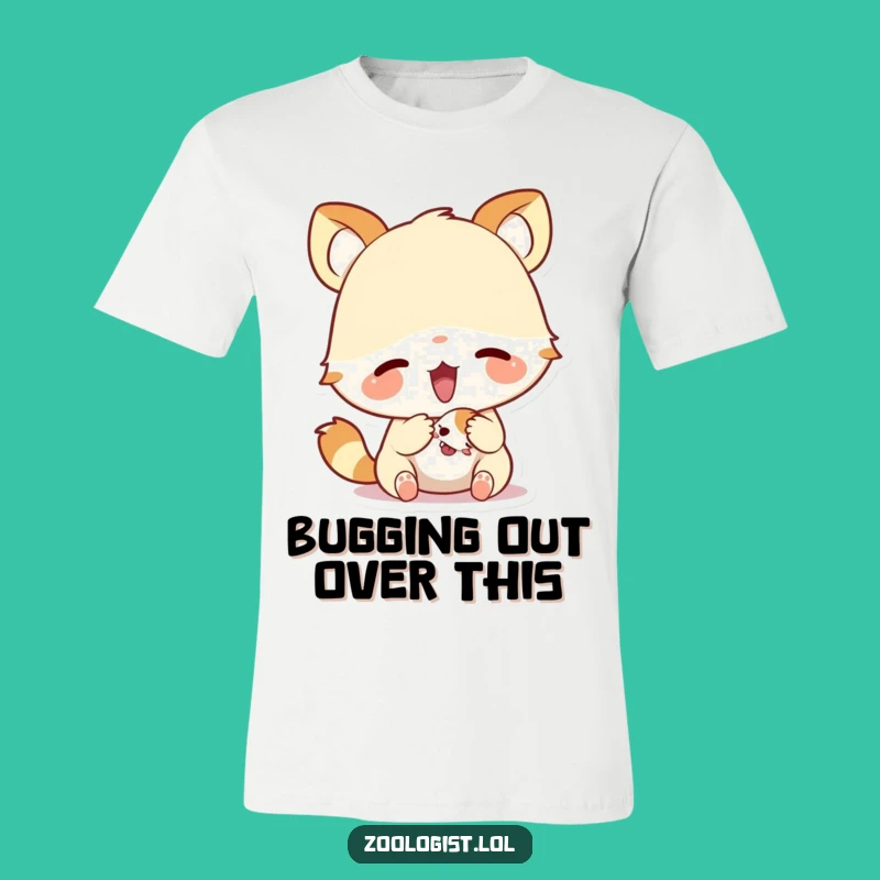 Funny Excited Animal Tee - Cute Creature Explorer Shirt for Joyful Wear