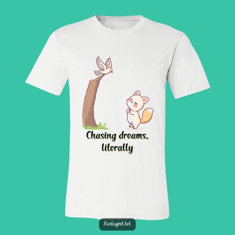 Funny Joyful Animal Bird T-Shirt - Cute Sky Watcher Tee for Happy Vibes