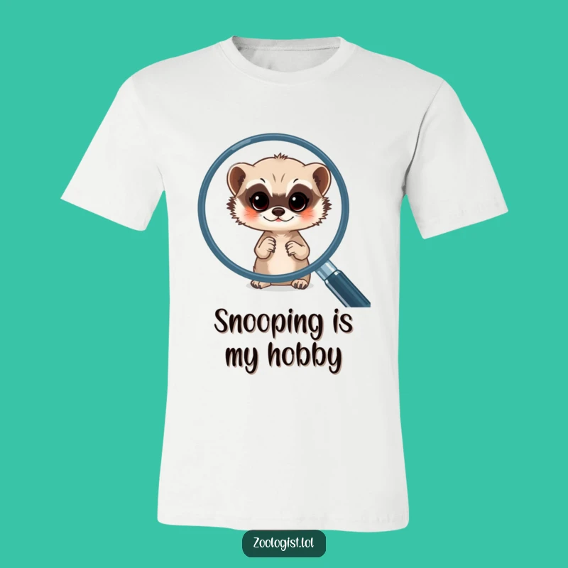 Funny Meerkat Magnifying Glass T-Shirt: Explore Style with Whimsical Humor