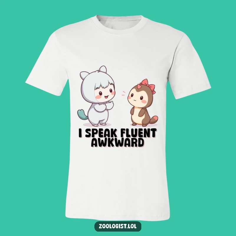 Funny Shy Creature Communicator Tee: Wear Your Empathy!