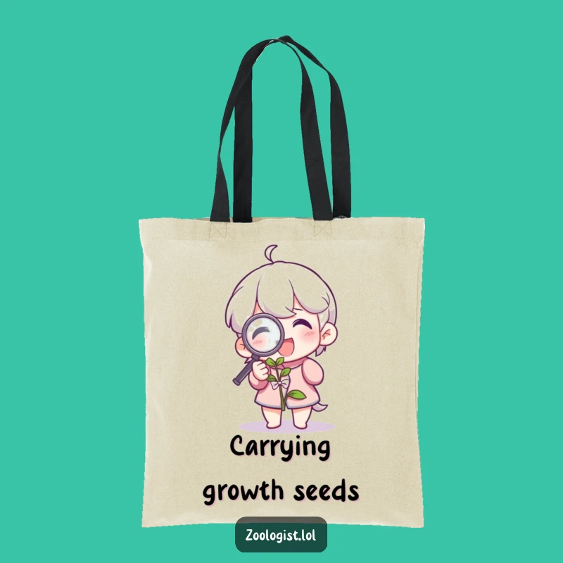 Funny Botanist Tote Bag: Plant Explorer Carry-All, Perfect Gift for Gardeners