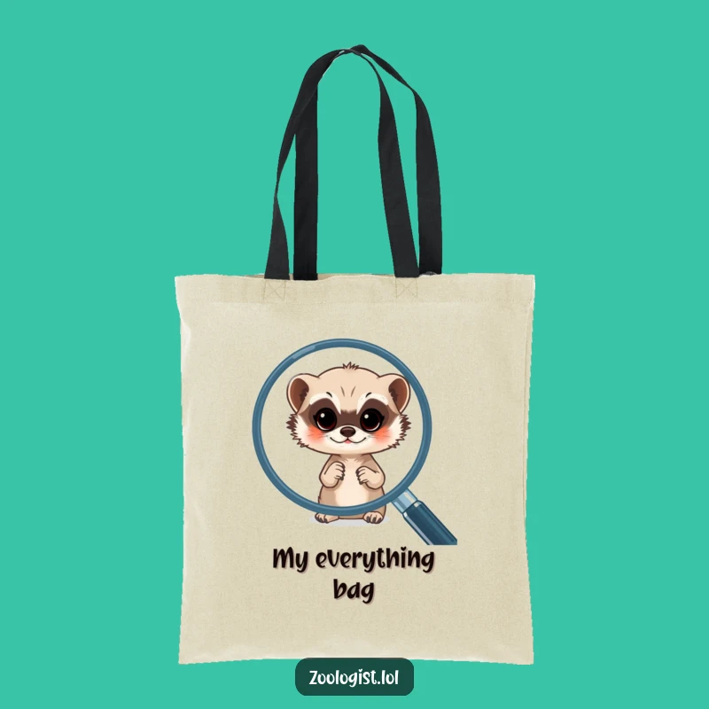 Funny Meerkat Magnifying Tote Bag: Carry Your Curiosity in Style